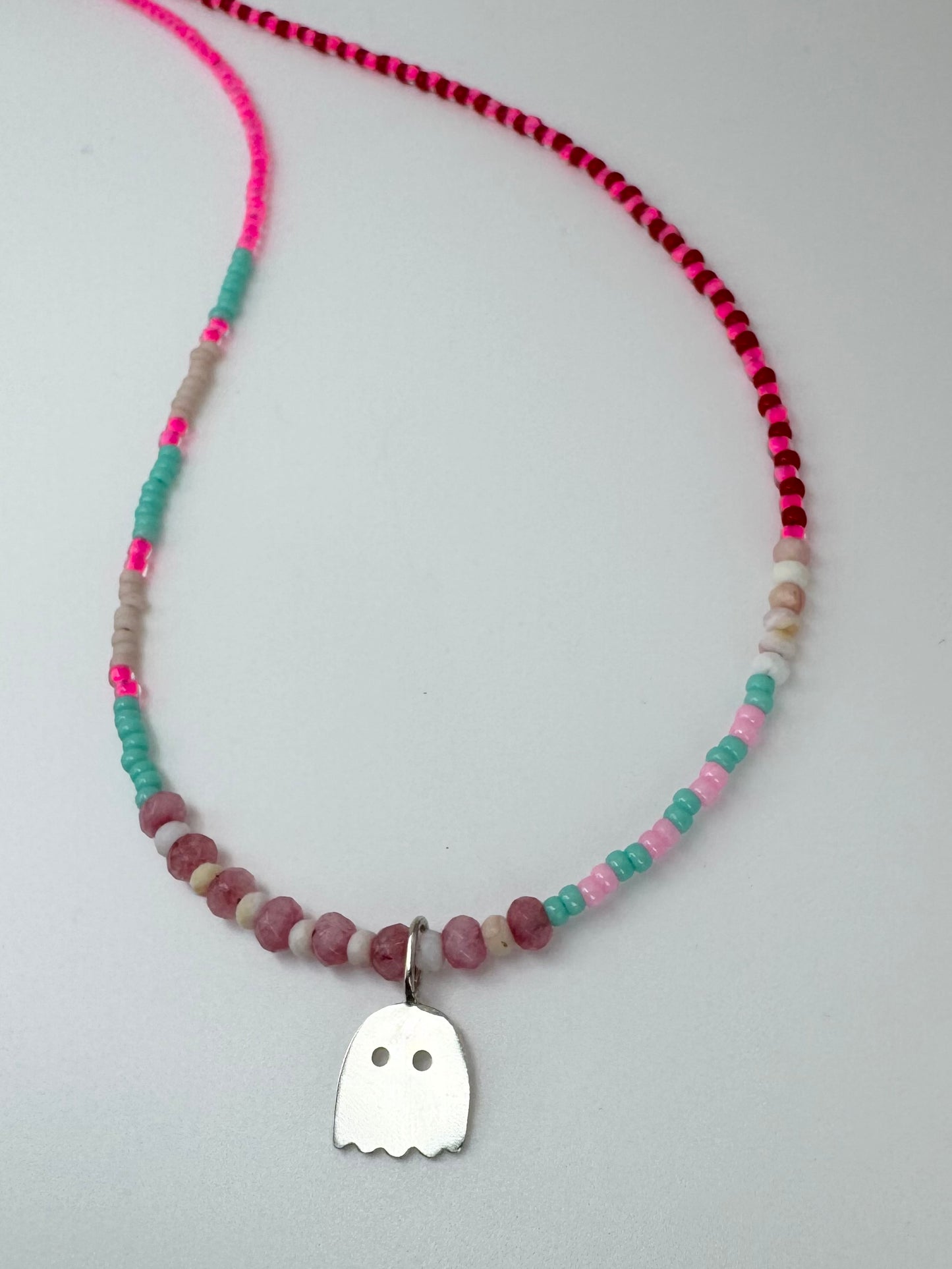 Hannah x Louise Ghost Beaded Necklace