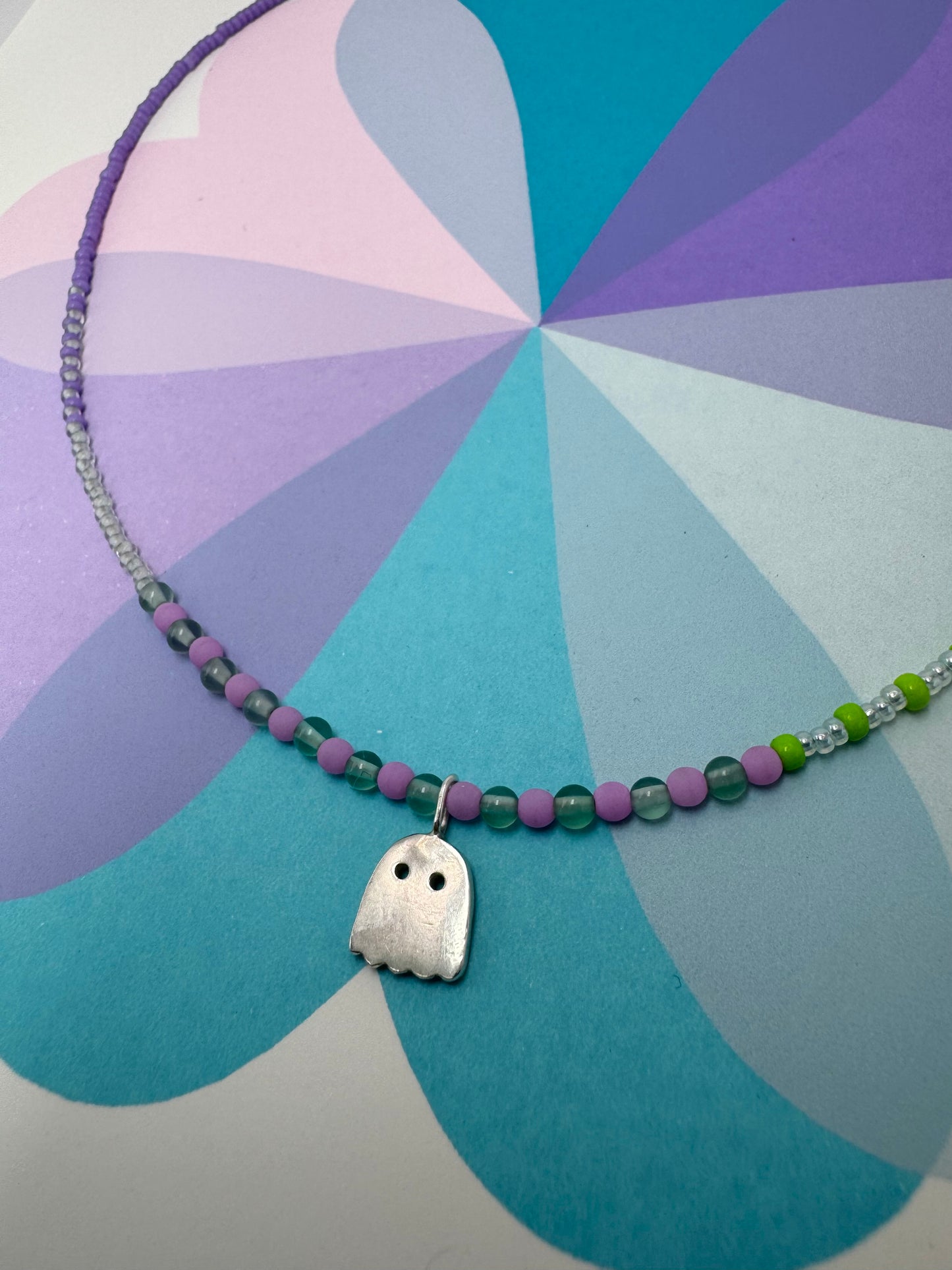 Hannah x Louise Ghost Beaded Necklace