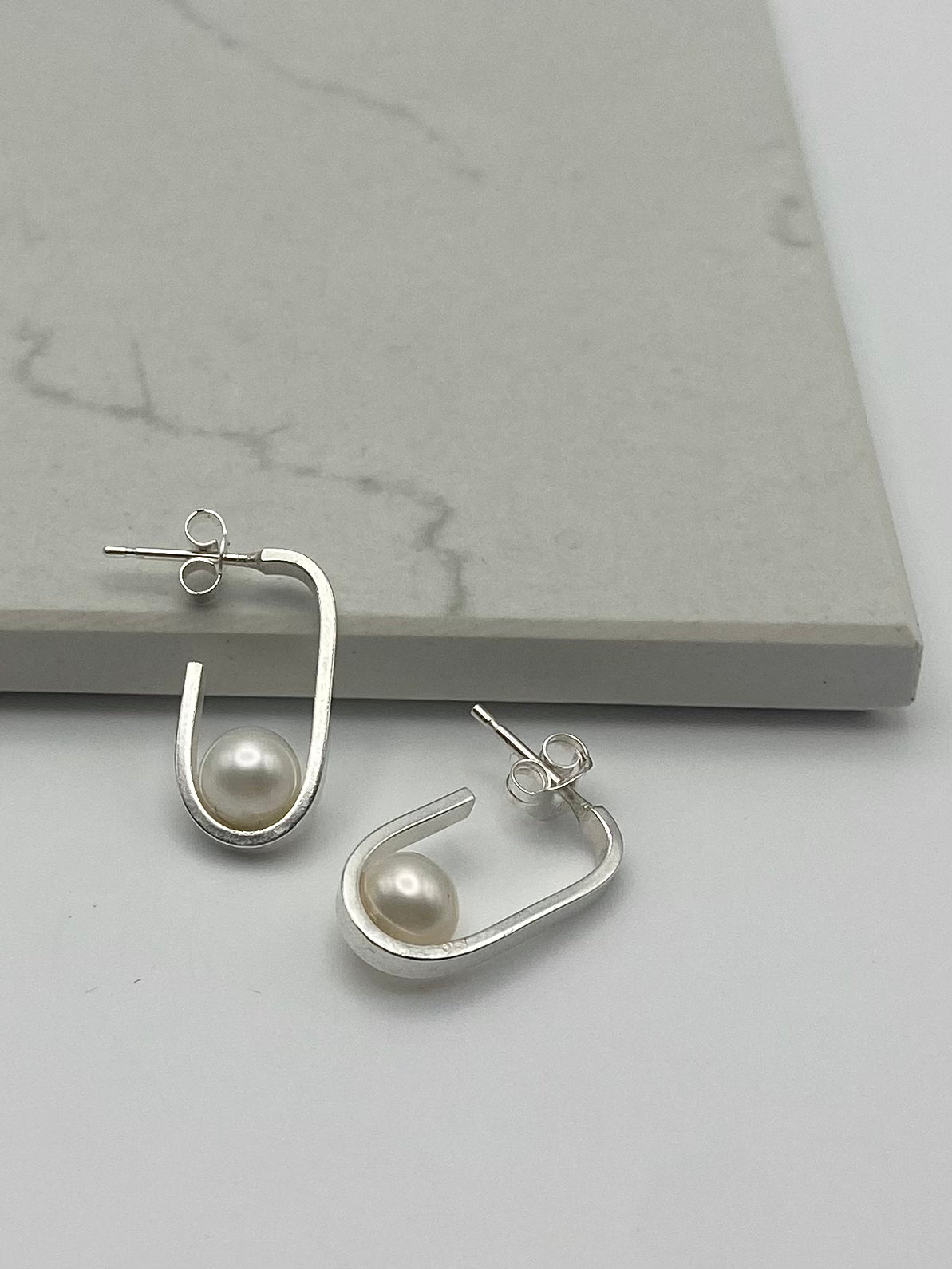 Pearl Arc Earrings