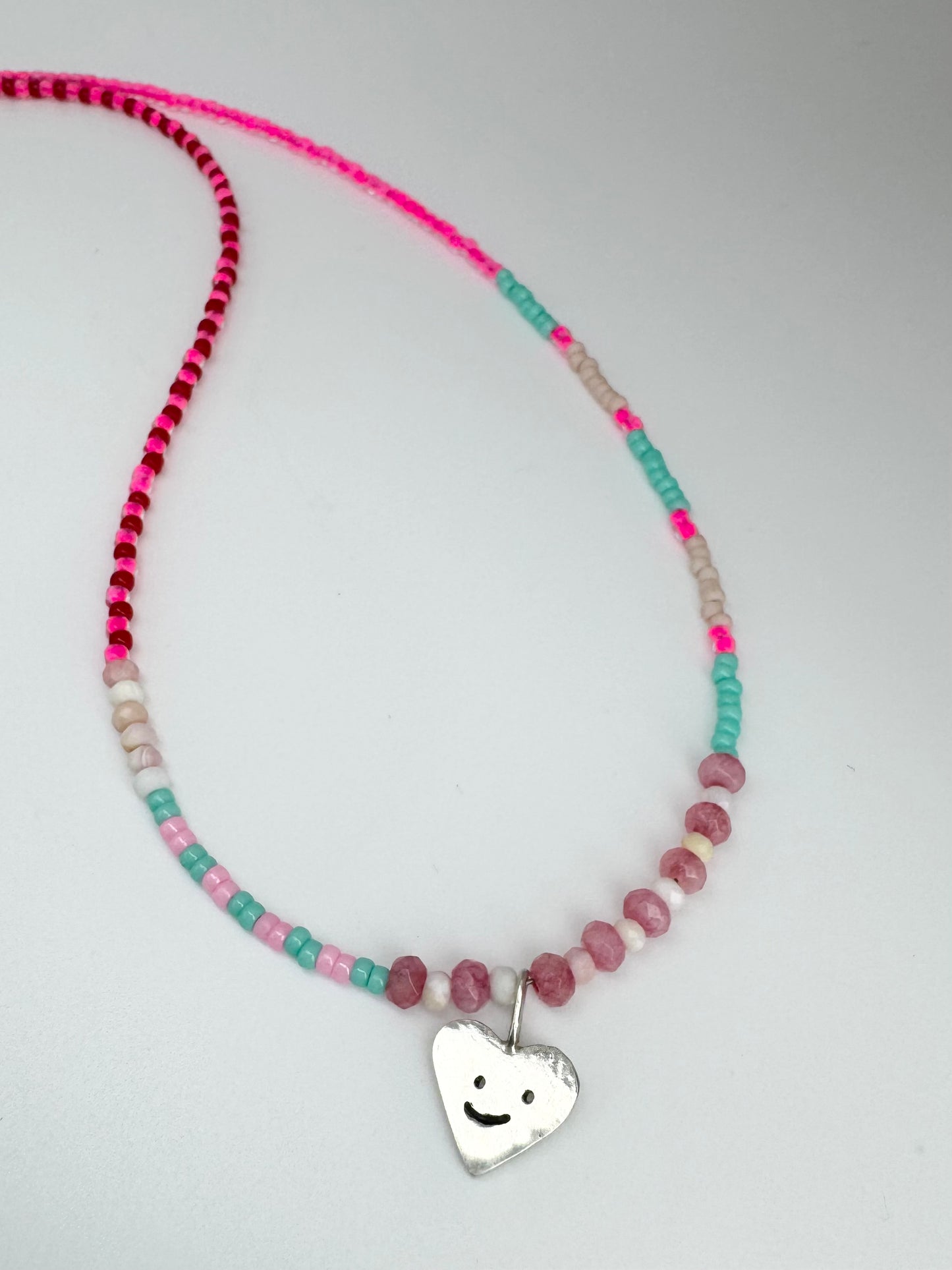 Hannah x Louise Beaded Heart Necklace