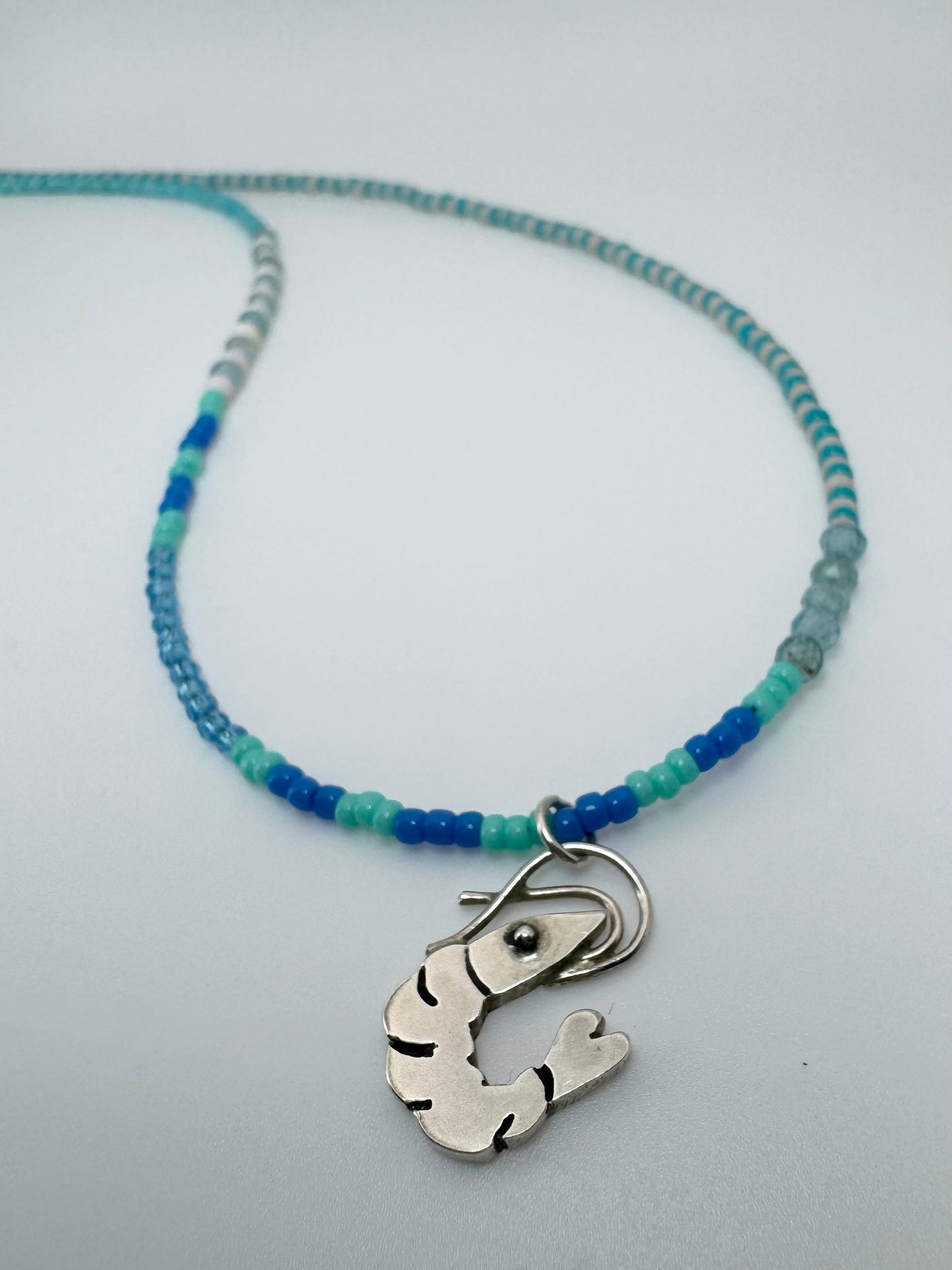 Hannah x Louise Beaded Prawn Necklace