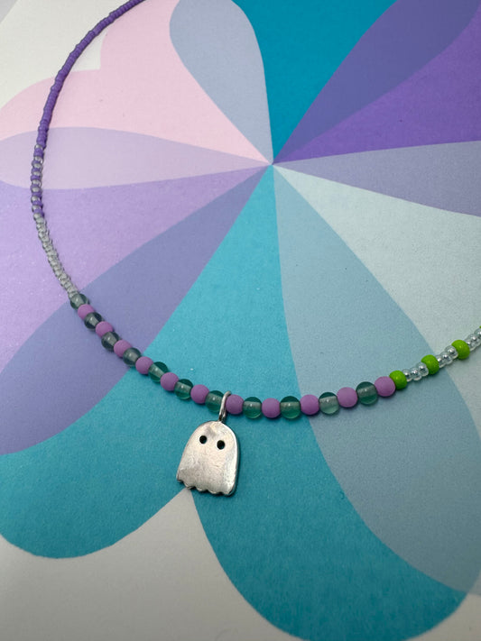 Hannah x Louise Ghost Beaded Necklace