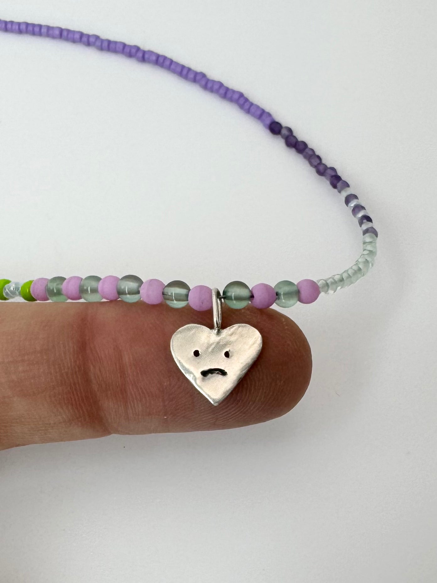 Hannah x Louise Beaded Heart Necklace