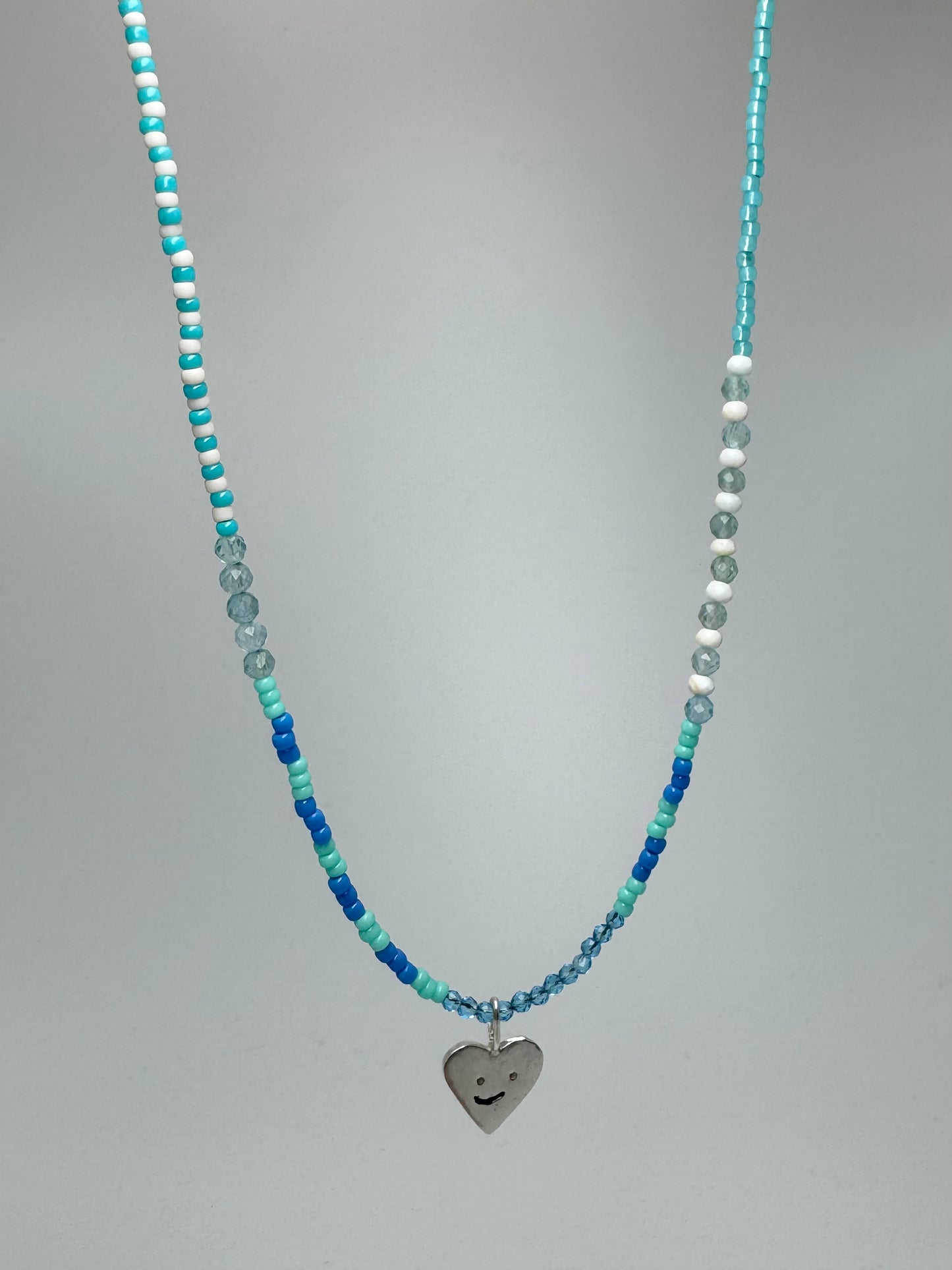 Hannah x Louise Beaded Heart Necklace
