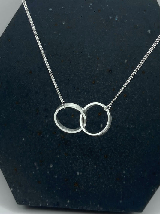 Intwined Double Circle Pendant
